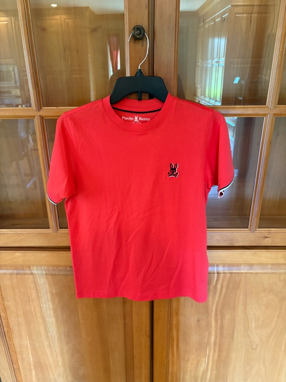 Psycho Bunny Red Short Sleeve Logo Tee